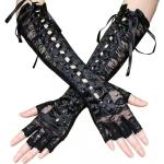 Erogance Handschuhe - Lace-Up Lace Gothic Okkult Alternative