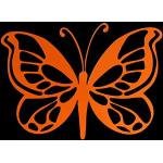 Erreinge Aufkleber prespaced Fluo orange 15cm - Schmetterling - Aufkleber Aufkleber Wandvinyl Aufkleber Laptop Auto Moto Helm Camper