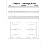 Ersatz-Arbeitsblock für Klemmbrett Coach-Board Basic, DIN A4, Fußball Weiß