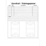Ersatz-Arbeitsblock für Klemmbrett Coach-Board Basic, DIN A4, Handball Weiß