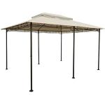 Beige Spetebo Pavillondächer aus PVC wasserdicht 3x4 