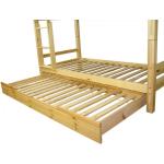 Hellbraune Erst-Holz Betten mit Bettkasten lackiert aus Massivholz 80x190 