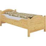 Hellbraune Betten mit Matratze aus Massivholz 100x200 