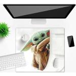 Weiße Star Wars Yoda Baby Yoda / The Child Schreibtischunterlagen & Schreibunterlagen 