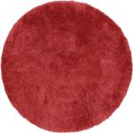 Rote Runde Runde Badteppiche 