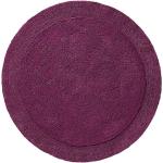 Violette Runde Runde Badteppiche aus Baumwolle 