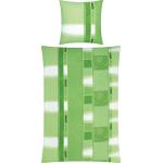 Grüne Moderne Erwin Müller bügelfreie Bettwäsche mit Reißverschluss aus Baumwolle 135x200 