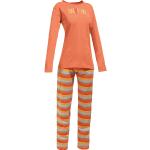 Orange Unifarbene Pyjamas lang für Damen Größe XL 