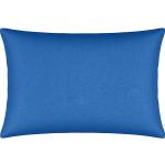 Blaue bügelfreie Bettwäsche mit Reißverschluss 50x70 