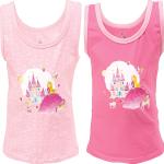 Rosa Unifarbene Kinderunterhemden für Mädchen Größe 92 2-teilig 