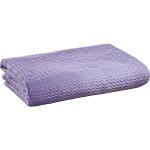 Violette Hahnentritt Kuscheldecken & Wohndecken strukturiert aus Baumwolle 240x220 für den für den Sommer 