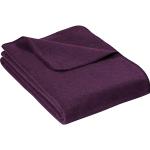 Violette Unifarbene Kuscheldecken & Wohndecken aus Baumwolle 