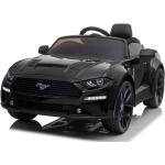 Schwarze Ford Mustang Elektroautos für Kinder aus Kunstleder 