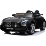 Schwarze Mercedes Benz Merchandise Elektroautos für Kinder aus Kunstleder 