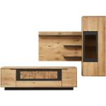 Schwarze Moderne Holz-Wohnwände aus Massivholz Breite 250-300cm, Höhe 200-250cm, Tiefe 0-50cm 