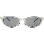 Silberne Eschenbach Ovale Metallsonnenbrillen für Damen 
