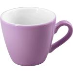 Lavendelfarbene Tassen & Untertassen aus Porzellan 