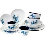 Blaue Moderne Geschirrsets & Geschirrserien aus Porzellan 12-teilig 