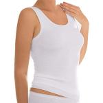 Weiße ESGE Damenträgerhemden & Damenachselhemden aus Baumwolle Größe S 5-teilig 