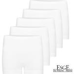 Weiße ESGE Pagenschlüpfer aus Baumwolle für Damen 5-teilig 
