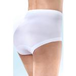 Weiße ESGE Oeko-Tex Feinripp-Unterhosen aus Gummi für Damen Größe L 5-teilig 