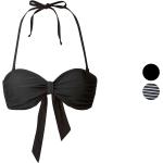 Schwarze Esmara Bandeau-Bikinis ohne Verschluss aus Polyester für Damen 