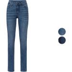 Reduzierte Dunkelblaue Esmara Straight Leg Jeans aus Baumwolle für Damen 