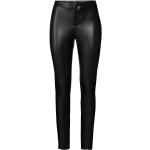 Schwarze Jeggings & Jeans-Leggings aus Veloursleder für Damen Größe M 