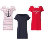 Dunkelblaue Gestreifte Maritime Esmara Longshirts aus Baumwolle für Damen Größe XS für den für den Frühling 
