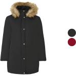 Reduzierte Schwarze Wasserdichte Winddichte Esmara Stehkragen Jacken mit Fellkapuze aus Polyester mit Kapuze für Damen Größe 3 XL für den für den Winter 