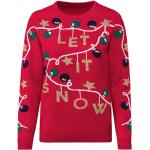 Reduzierte Rote Esmara Weihnachtspullover aus Acryl für Damen Größe S zu Weihnachten 