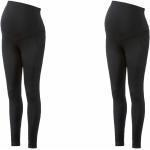 ESMARA® Leggings Damen, 2 Stück, aus Bio-Baumwolle und Elasthan, schwarz, XS(32/34) - B-Ware einwandfrei