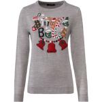 Reduzierte Graue Esmara Weihnachtspullover aus Acryl für Damen Größe S zu Weihnachten für den für den Herbst 