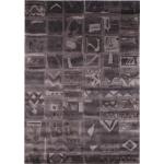 Graue Abstrakte Rechteckige Orientteppiche aus Textil 140x200 
