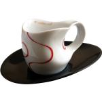 Reduzierte Weiße Luigi Colani Espressobecher aus Keramik bruchsicher 
