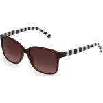 Braune Esprit Rechteckige Kunststoffsonnenbrillen für Damen 