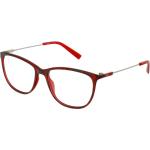 Rote Esprit Quadratische Kunststoffbrillen für Damen 