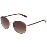 Braune Esprit Runde Runde Sonnenbrillen aus Metall für Damen 