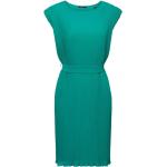 Reduzierte Emeraldfarbene Ärmellose Esprit Nachhaltige Plisseekleider aus Polyester für Damen Größe M 