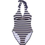 Blaue Esprit V-Ausschnitt Neckholder Badeanzüge ohne Bügel für Damen Größe L 