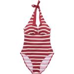 Rote Esprit V-Ausschnitt Neckholder Badeanzüge ohne Bügel für Damen Größe M 