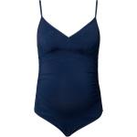 Blaue Elegante V-Ausschnitt Umstandsbadeanzüge aus Polyamid für Damen Größe XS 