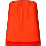 Orange Esprit Bandeau Bikinitops aus Popeline für Damen Größe XS 