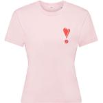 ESPRIT Baumwoll-T-Shirt mit gesticktem Herzmotiv