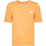 Reduzierte Orange Esprit Herzförmige T-Shirts aus Baumwolle Größe M 