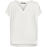 Reduzierte Weiße Elegante Esprit Nachhaltige V-Ausschnitt V-Shirts aus Viskose für Damen Größe S 