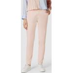 Rosa Unifarbene Business Esprit Business-Hosen mit Gürtel mit Reißverschluss aus Baumwollmischung für Damen Größe XS Weite 34, Länge 32 