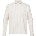 Beige Gestreifte Langärmelige Esprit Collection Herrenlangarmhemden aus Baumwolle Größe L 