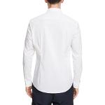 Reduzierte Weiße Esprit Slim Fit Hemden aus Baumwollmischung für Herren Größe L 