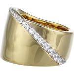 Silberne Esprit Collection Goldringe vergoldet aus Gold mit Zirkon für Damen 